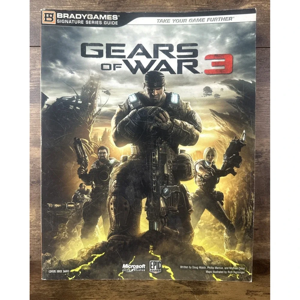 Gears of War 3 Brady Games Signature Series Guide 2011 Clean Fast & Safe Shippin